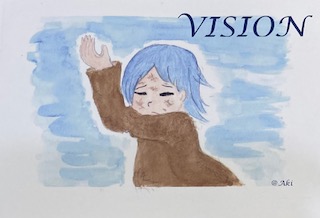 お待たせしました。新刊のお知らせです。「VISION」「VISIONⅡ」の２冊を出版いたしました。
いずれも　本体500円＋税です。
